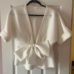 White Wrap Blouse